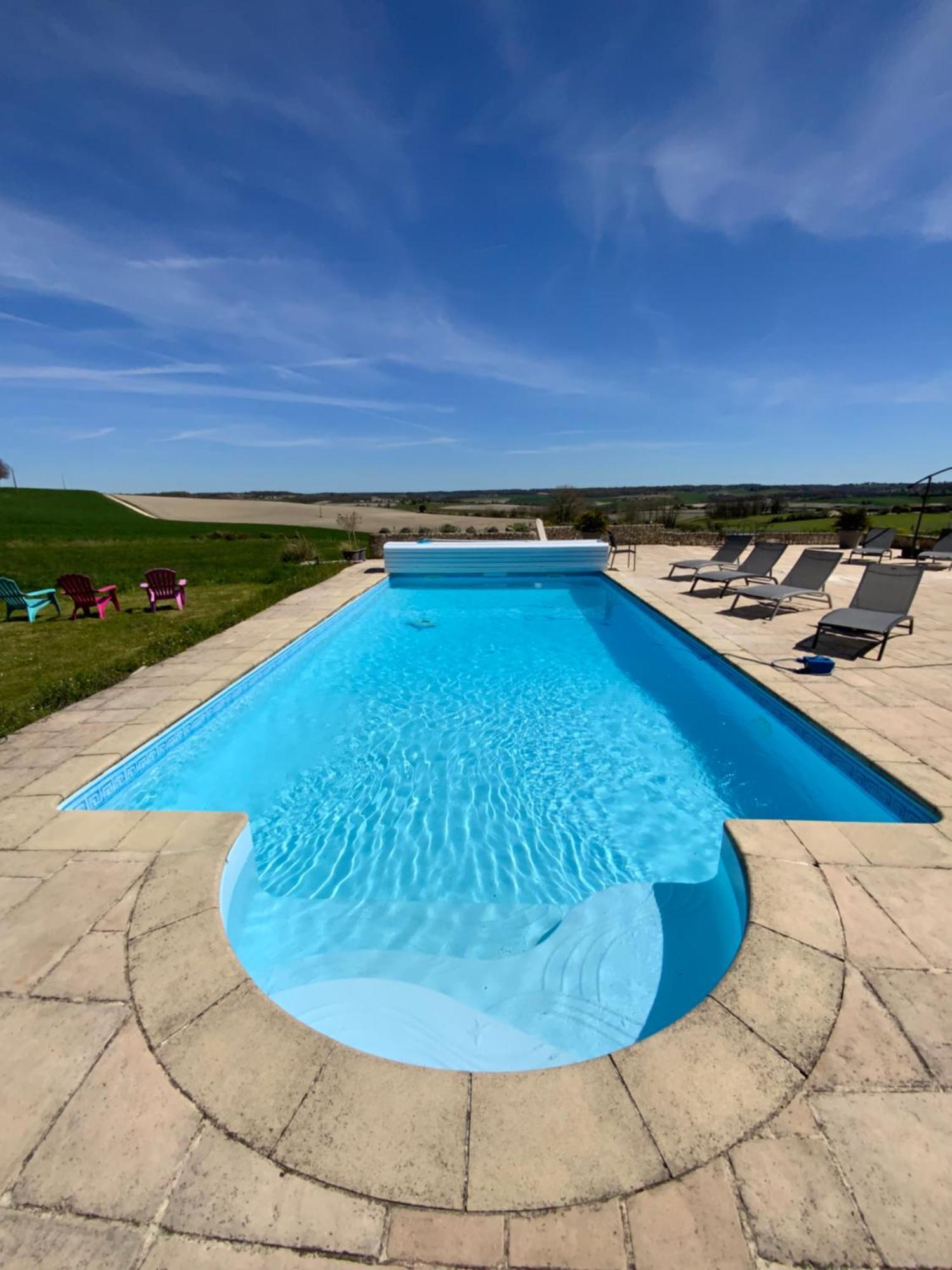 French Farmhouse Retreat With Pool & Superb Views. Blanzac  Ngoại thất bức ảnh